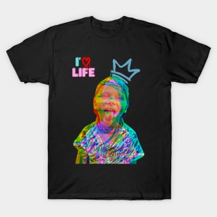 i love life, happy boy T-Shirt